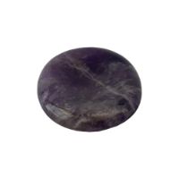 Polished Amethyst worry stone for anxiety relief