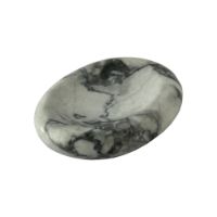 Genuine Polished Howlite Worry Stone