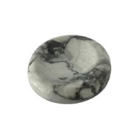 Genuine Polished Howlite Worry Stone