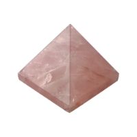 Genuine Polished Rose Quartz Pyramid