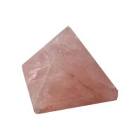 Genuine Polished Rose Quartz Pyramid