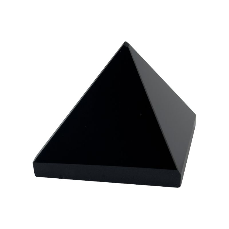 Genuine Polished Black Tourmaline Pyramid