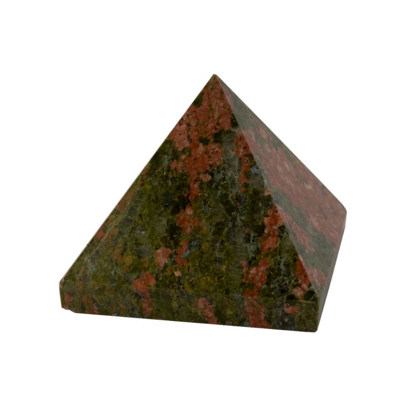Genuine Polished Unakite Pyramid