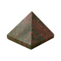 Genuine Polished Unakite Pyramid