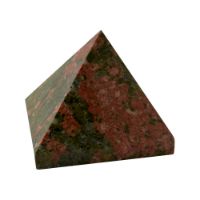Genuine Polished Unakite Pyramid