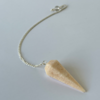 Genuine Polished Black Agate Pendulum