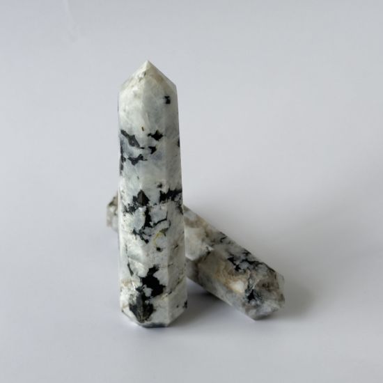 Picture of Rainbow Moonstone Crystal Tower Point