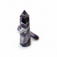 Amethyst crystal tower point for anxiety relief