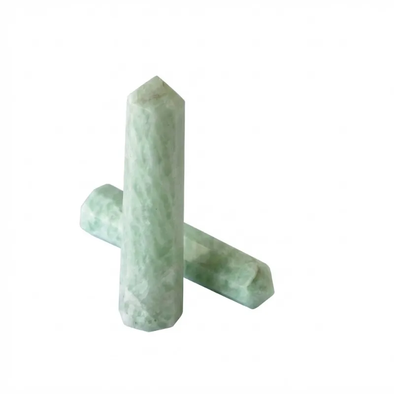 Genuine Polished Amazonite Crystal Tower Point