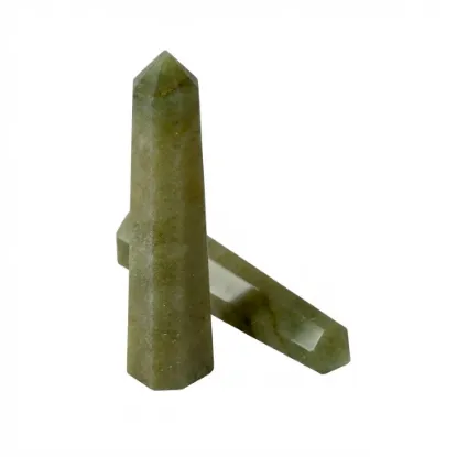Genuine Polished Green Aventurine Crystal Tower Point