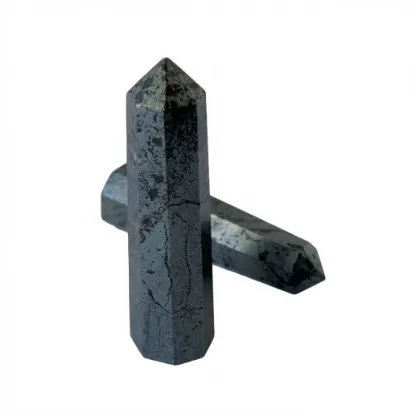 Genuine Polished Hematite Crystal Tower Point