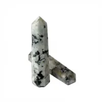 Genuine Polished Rainbow Moonstone Crystal Tower Point