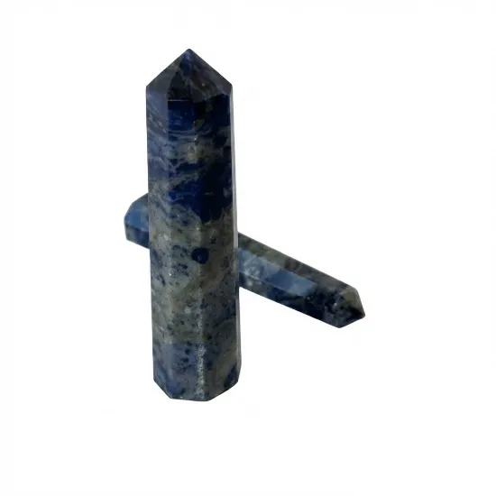 Genuine Polished Sodalite Crystal Tower Point
