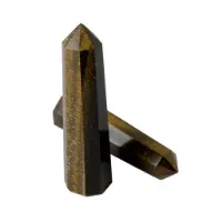Genuine Polished Tiger Eye Crystal Tower Point