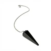 Genuine Polished Black Tourmaline Pendulum