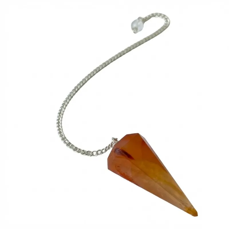 Genuine Polished Carnelian Pendulum