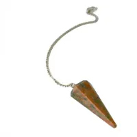 Genuine Polished Unakite Pendulum