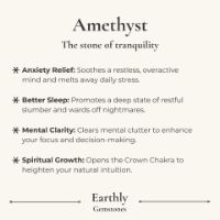 Amethyst meaning & benefits card