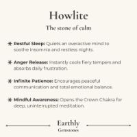Howlite benefits & meaning card