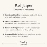 Red Jasper benefits & meaning card