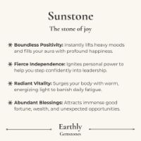 Sunstone benefits & meaning card